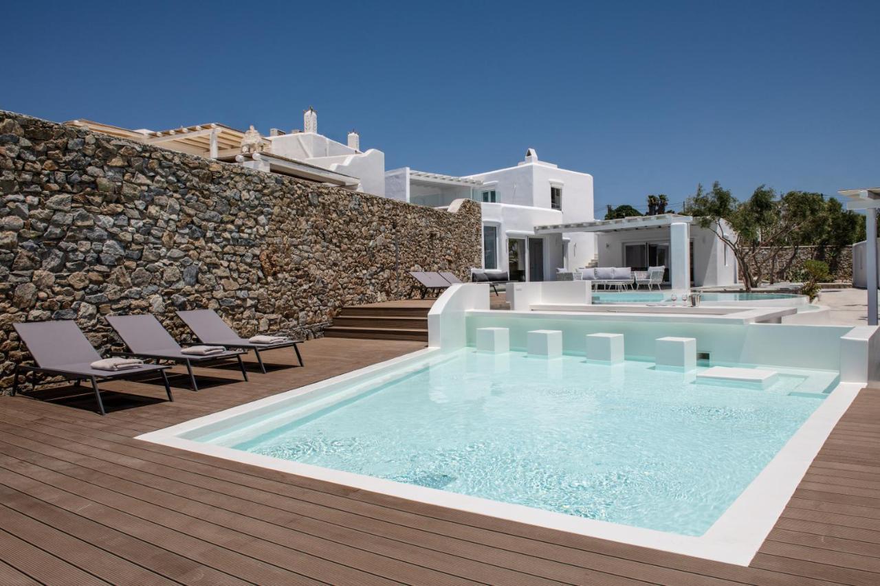Villa In Mykonos - 6 Bedroom - 1Km From Mykonos Town - Infinity Pool - Sunset View Exterior photo